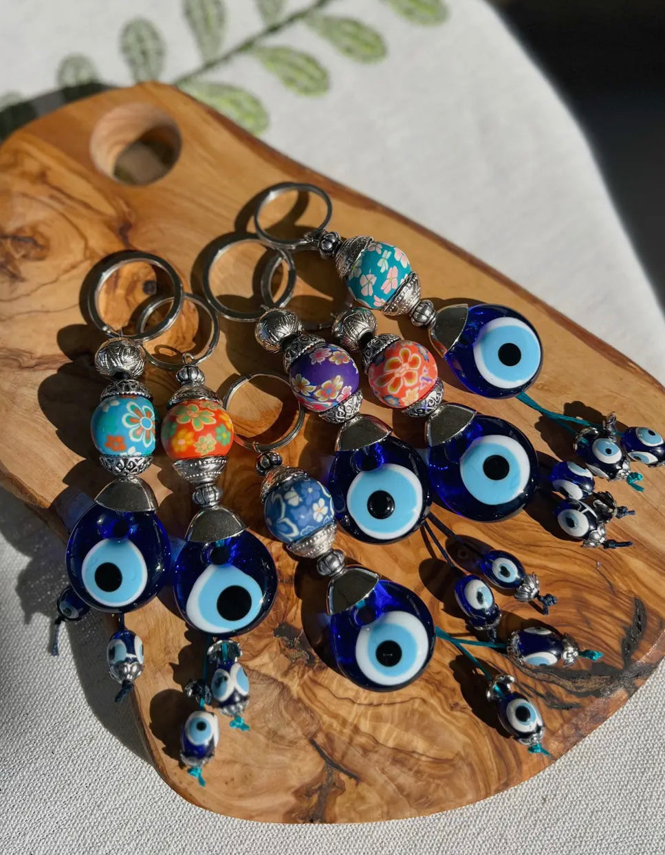 Evil eye keychain