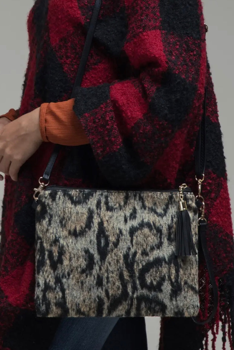 Animal print leopard crossbody