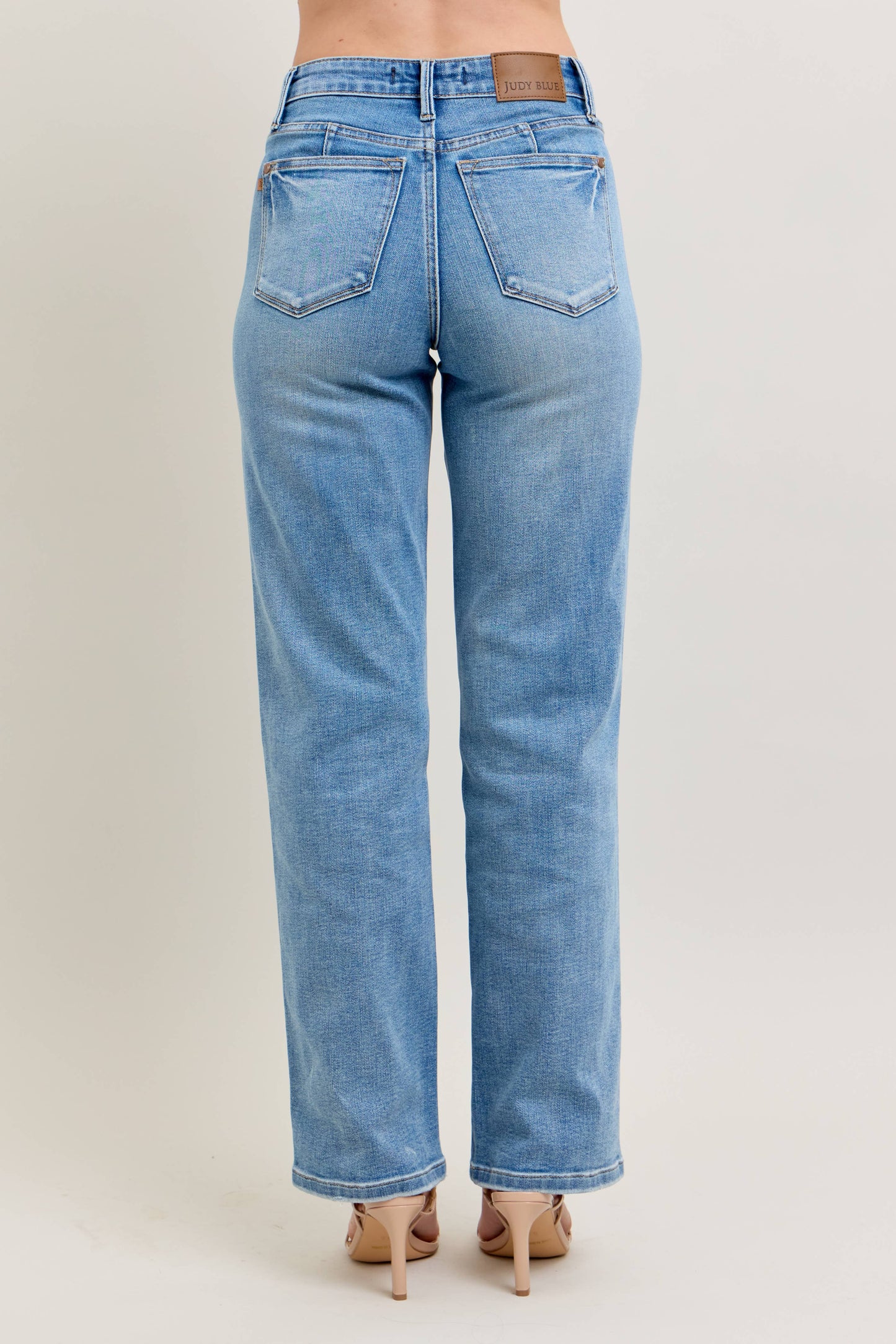 Mid Rise Tummy Control Vintage Wash JD Jeans