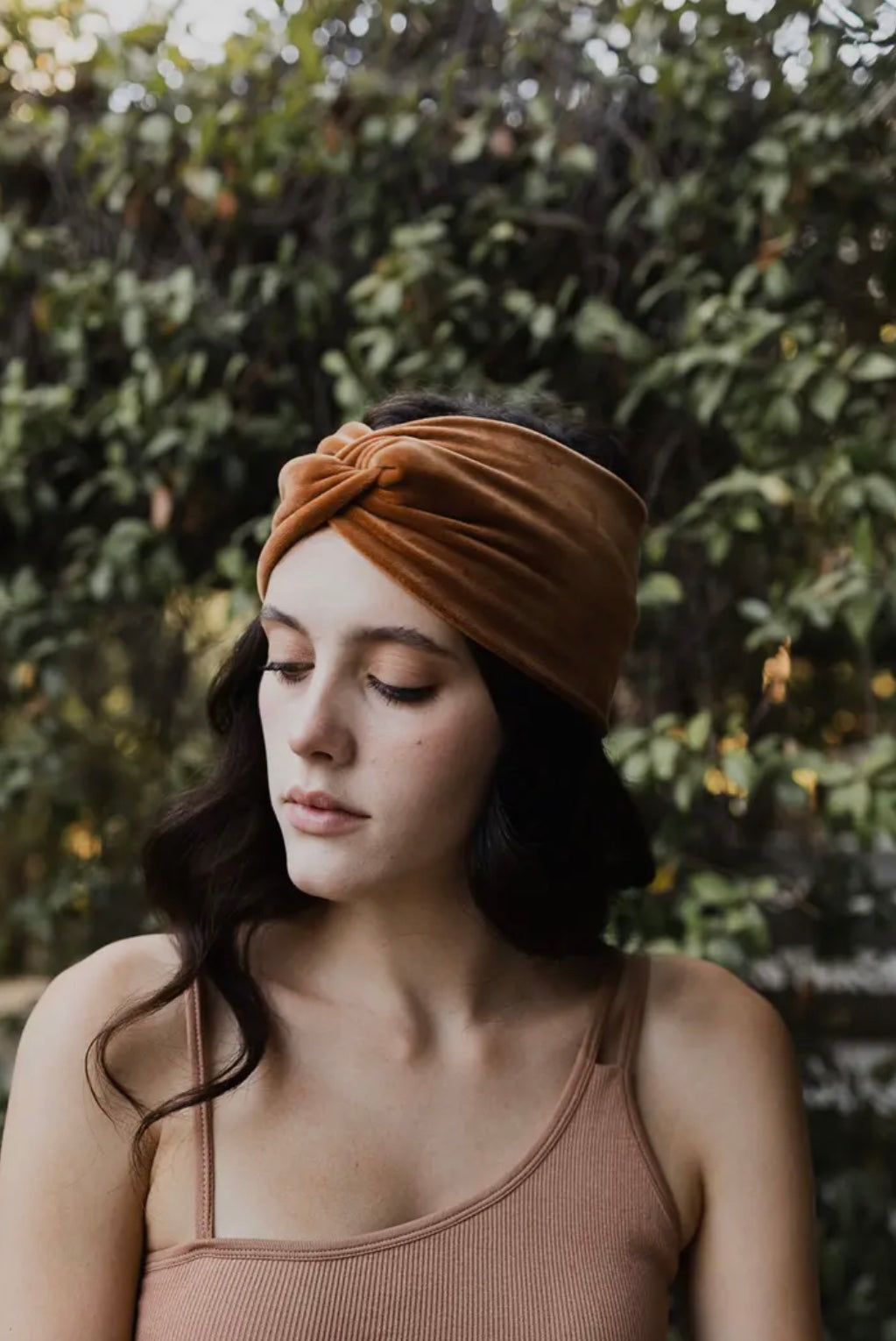 Twisted velvet headband