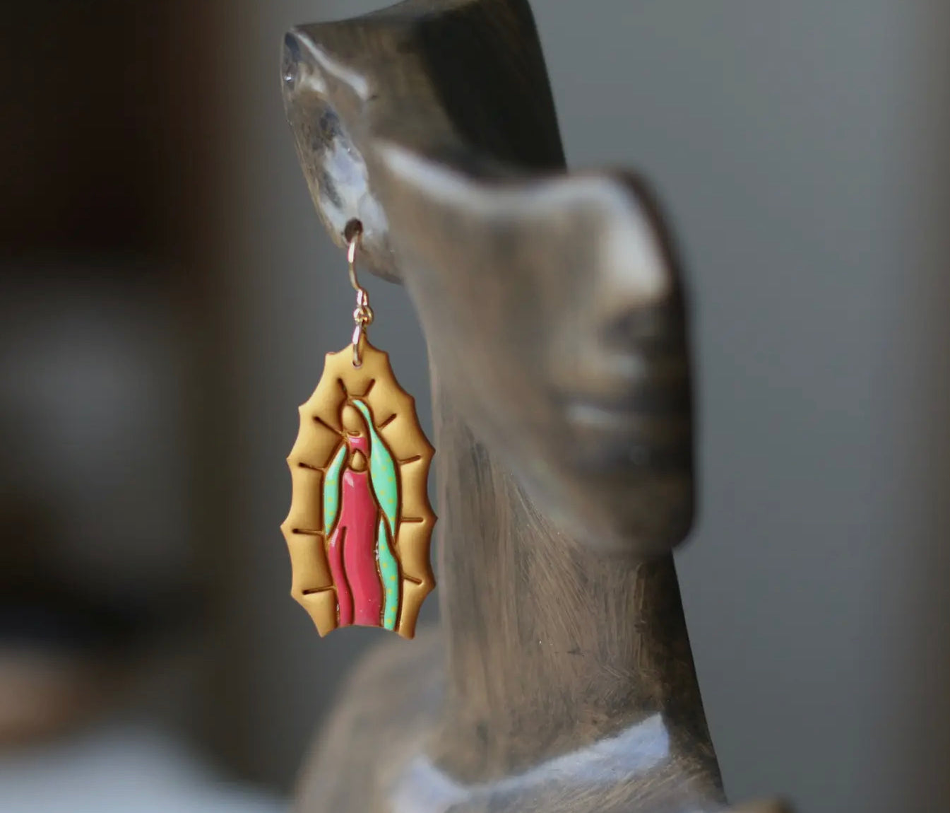 Virgen de Guadalupe (green)