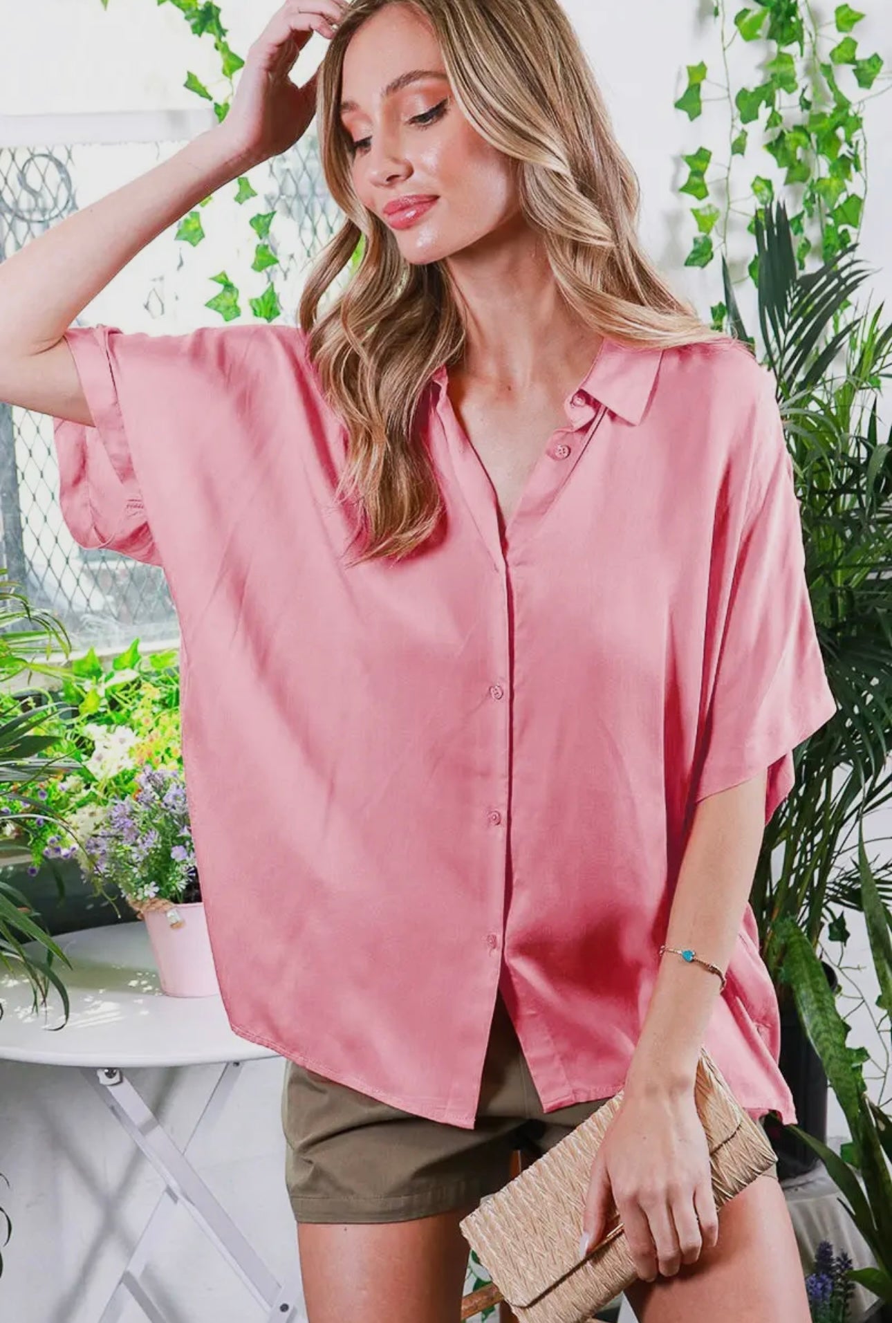 Camilla Satin Flowy Blouse