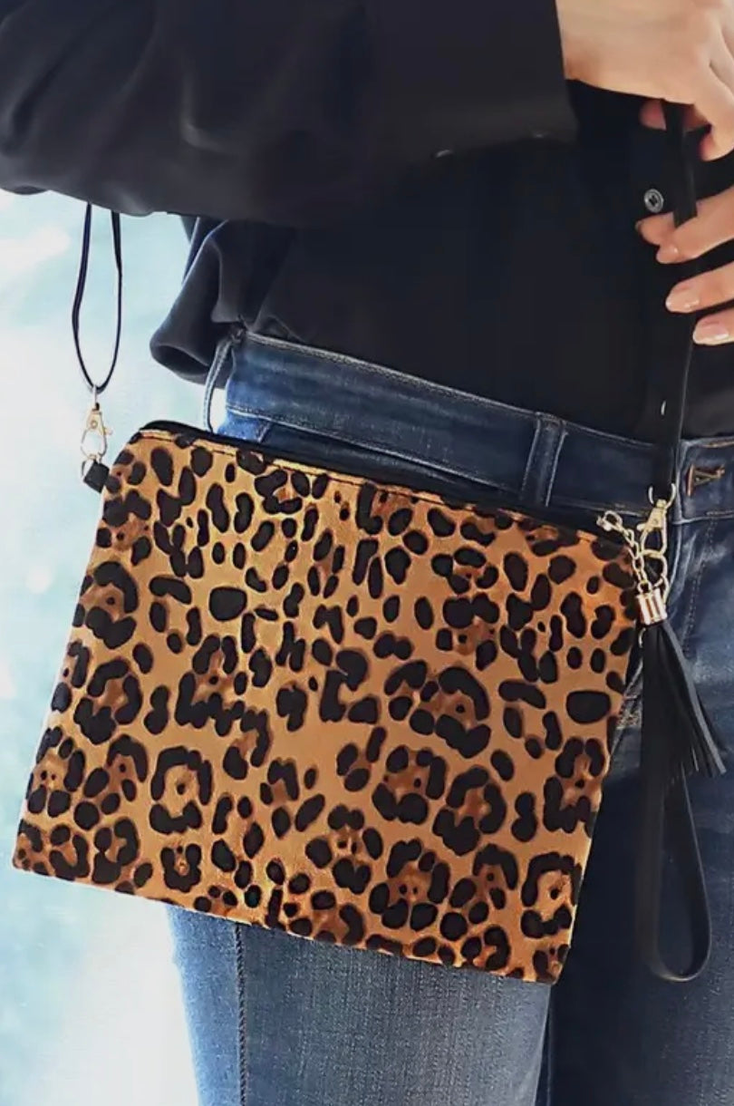 Animal print leopard crossbody
