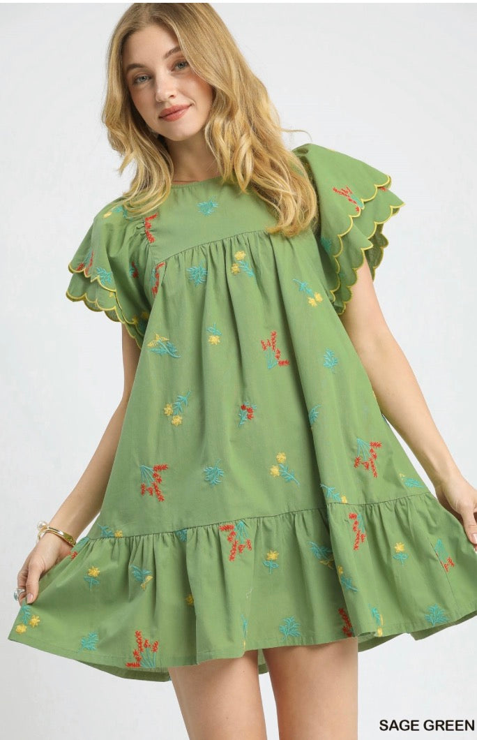Flutter sleeve baby doll