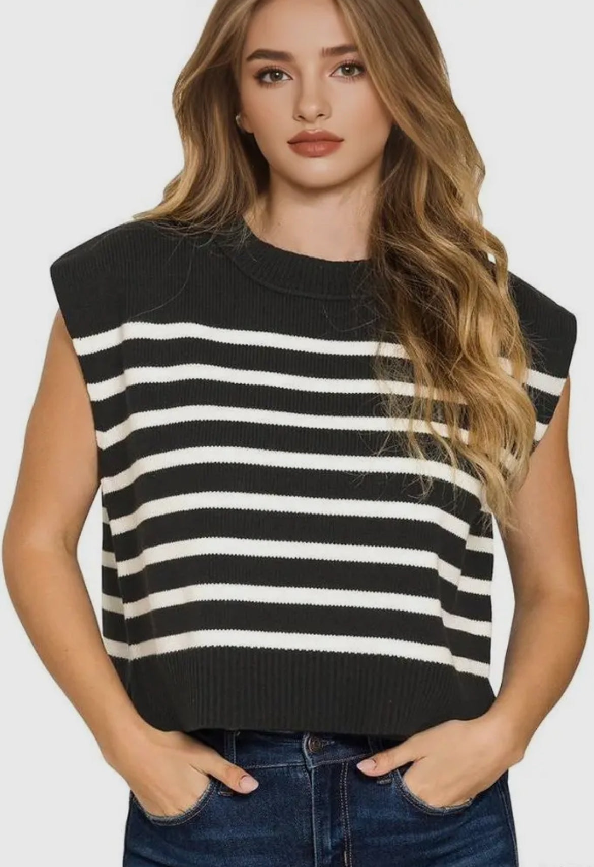 Oversized stripe sweater