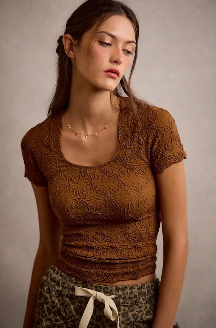 Floral Textured Blouse