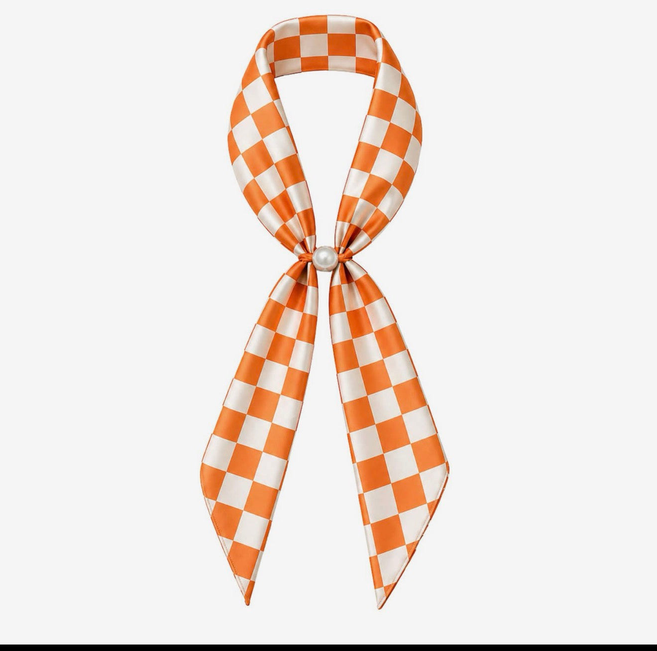 Checkered game day magnetic scarf