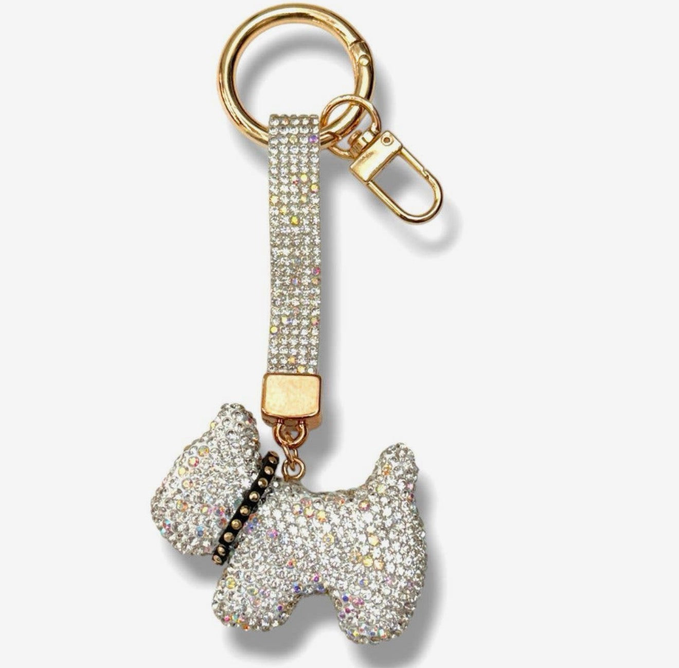 Stone doggy bag charm
