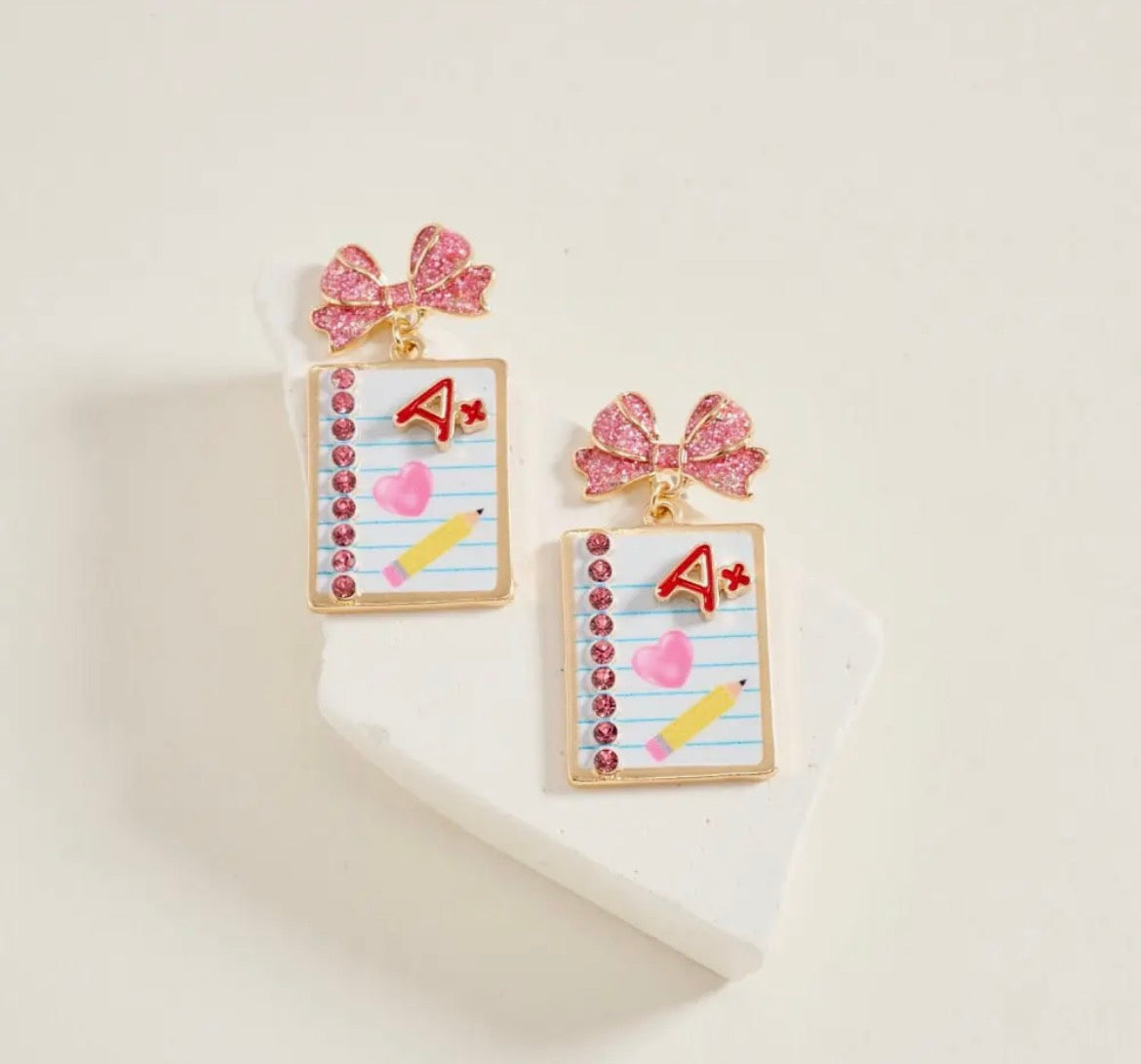 Notebook earrings