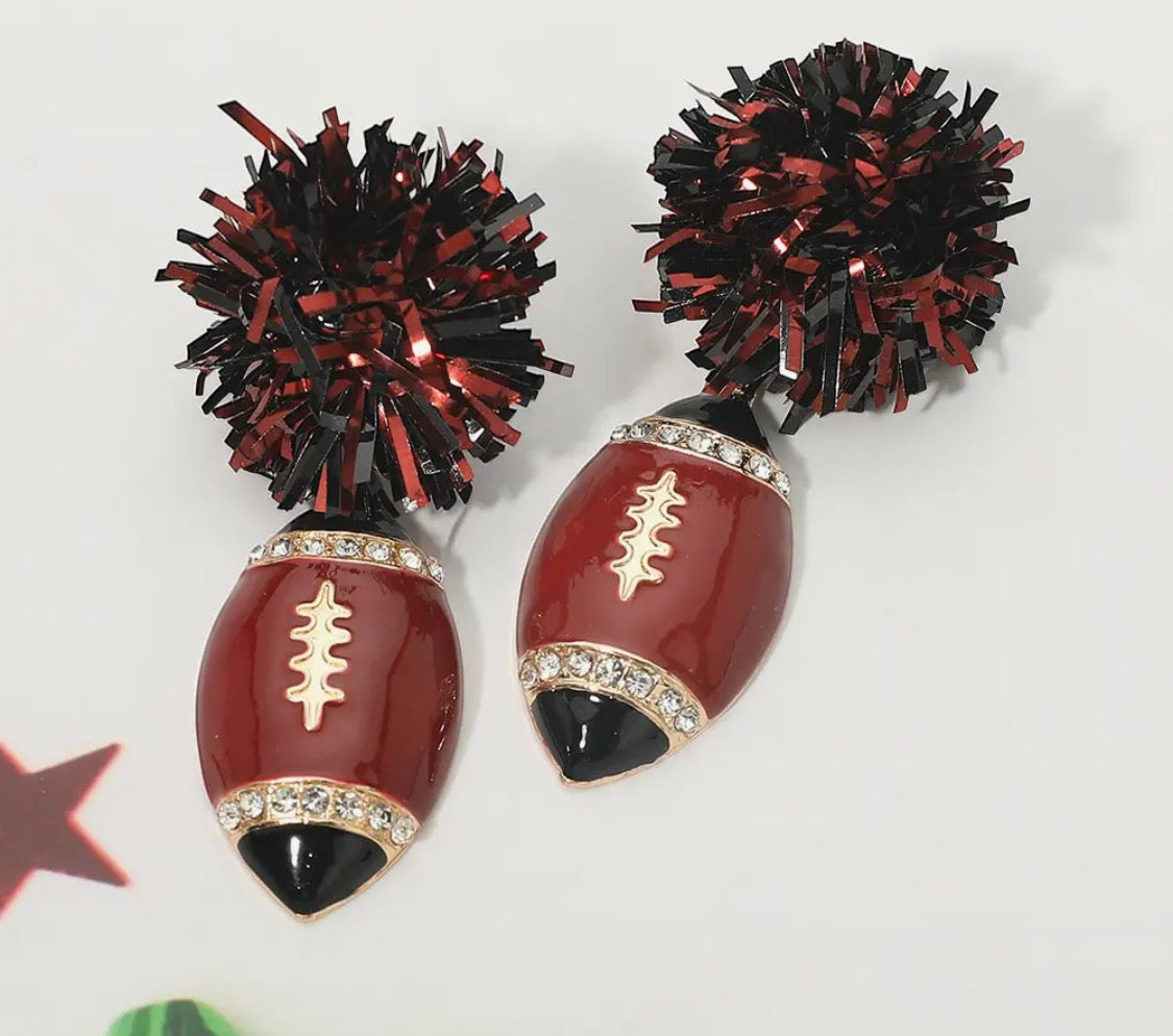 Pettus Eagles Football Earrings