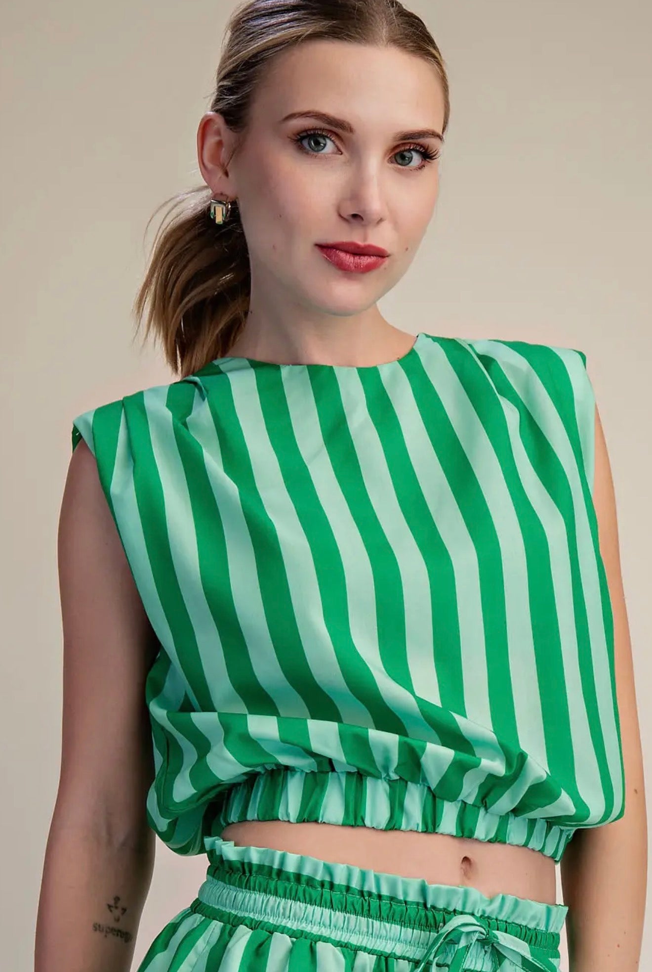 Stripe crop top