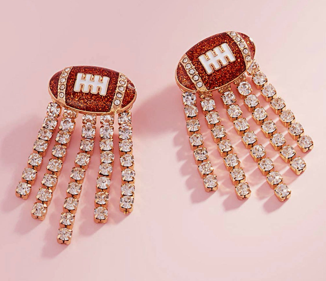 Football Bling Earrings