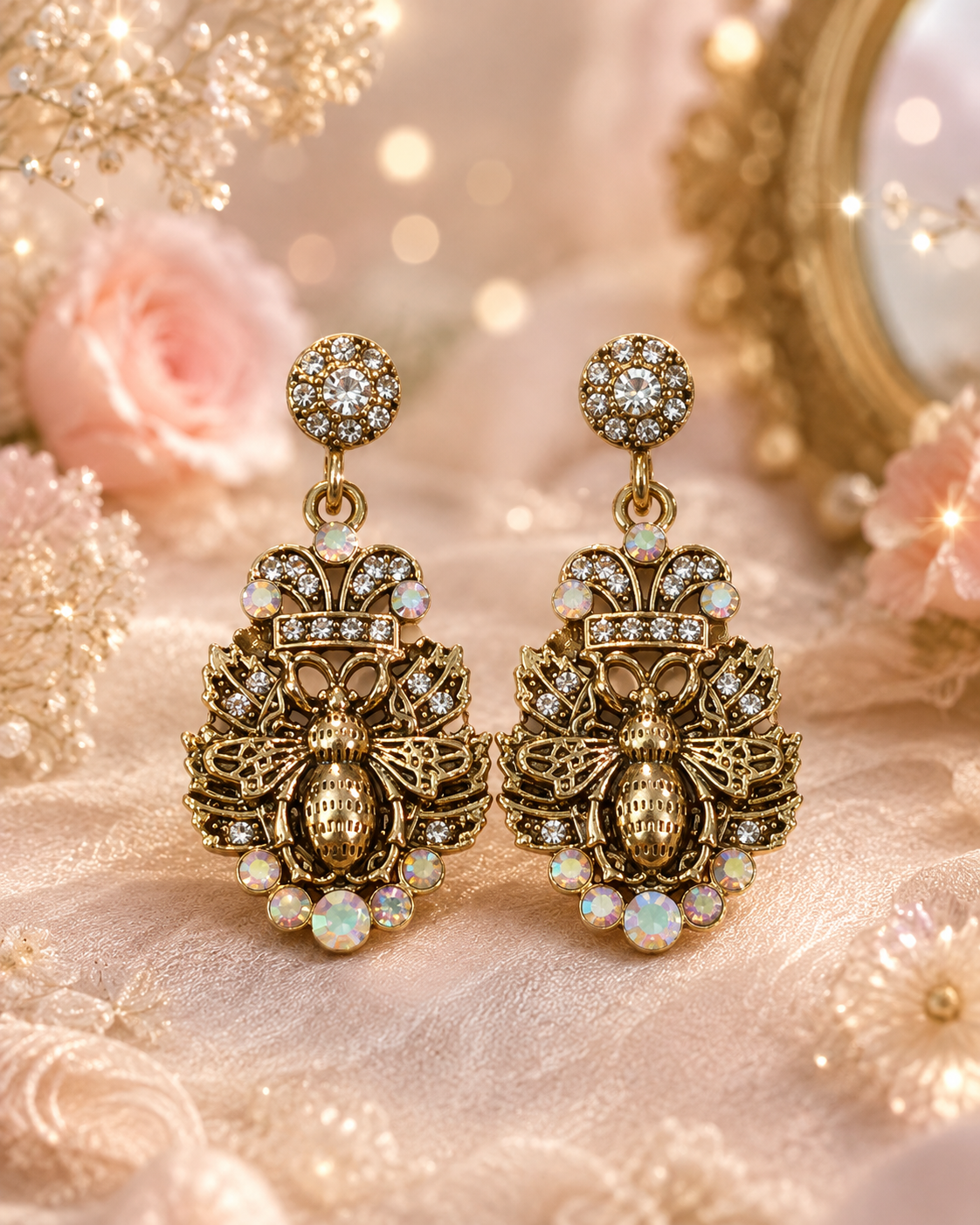 Queen Bee Jeweled Earrings