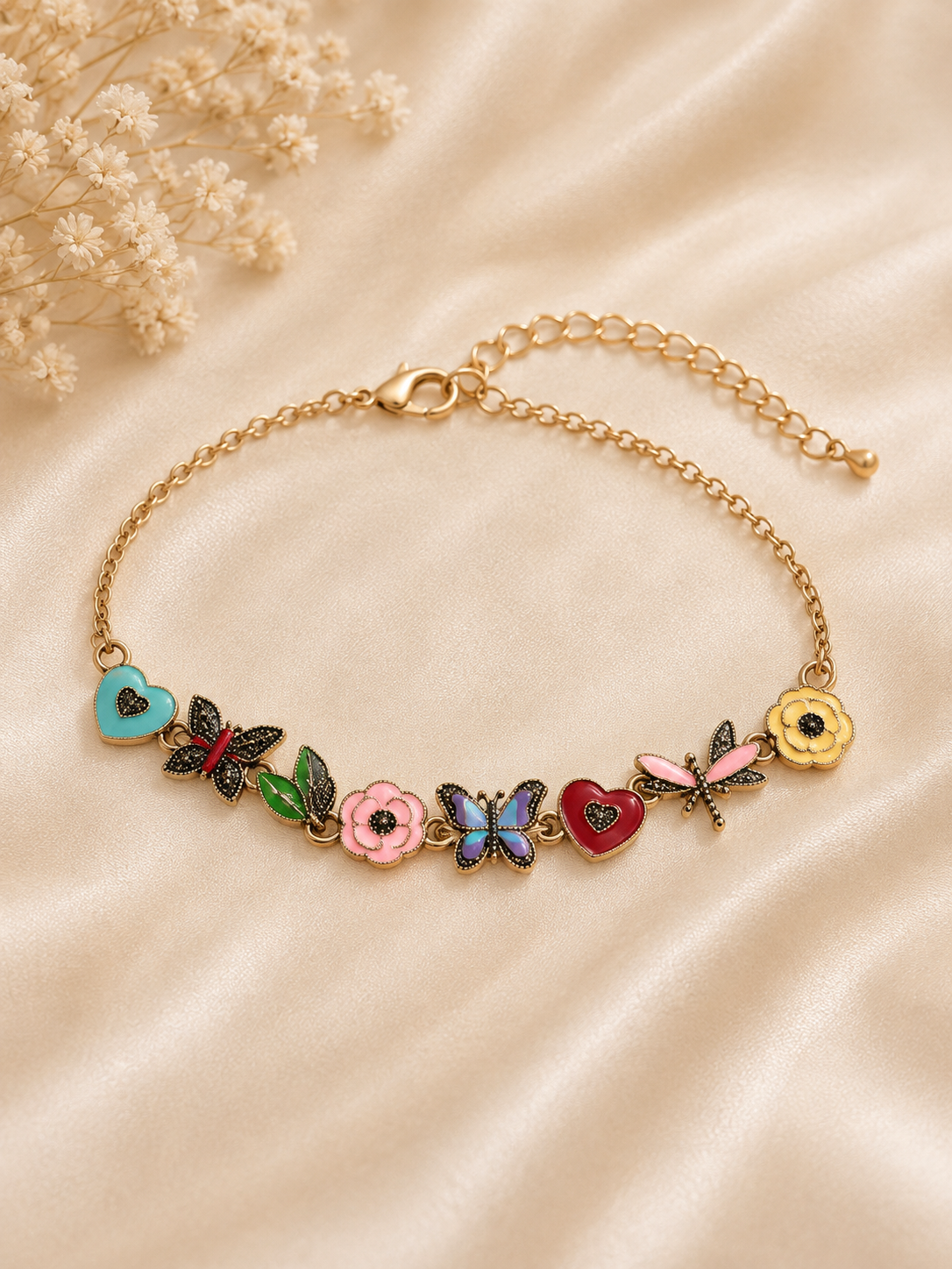 Garden of Love Charm Bracelet