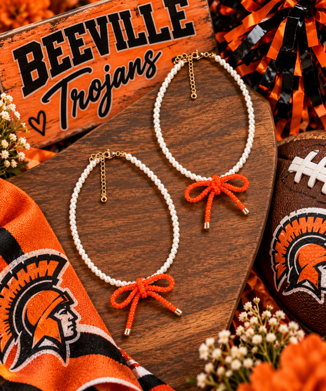 Trojan Sweetheart Pearl Necklace