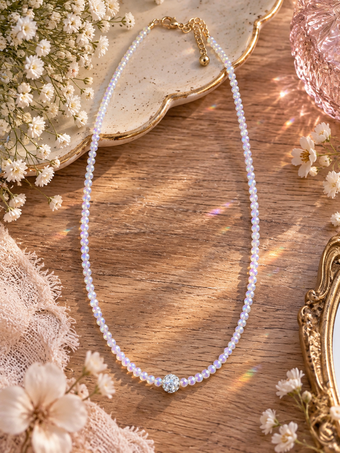 Fairy Dust Iridescent Necklace