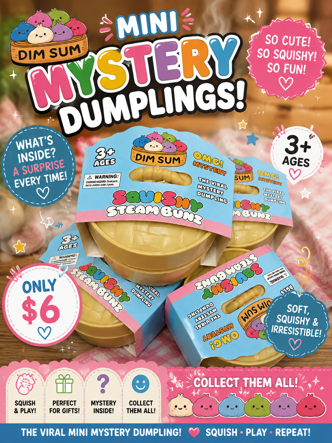 Mini mystery dumplings