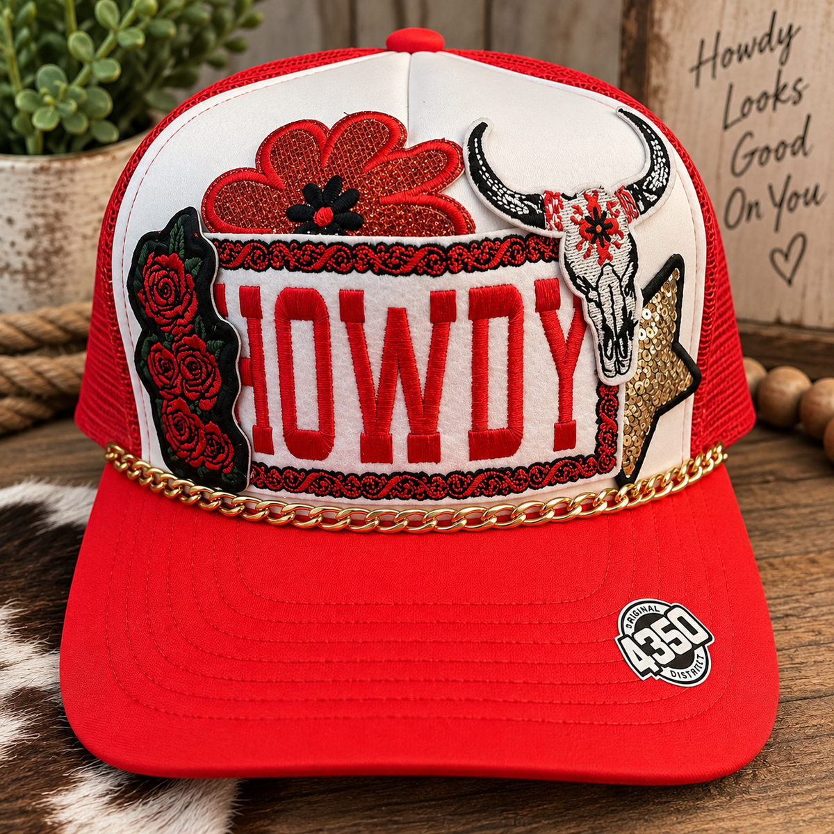 Howdy Western Patch Trucker Hat