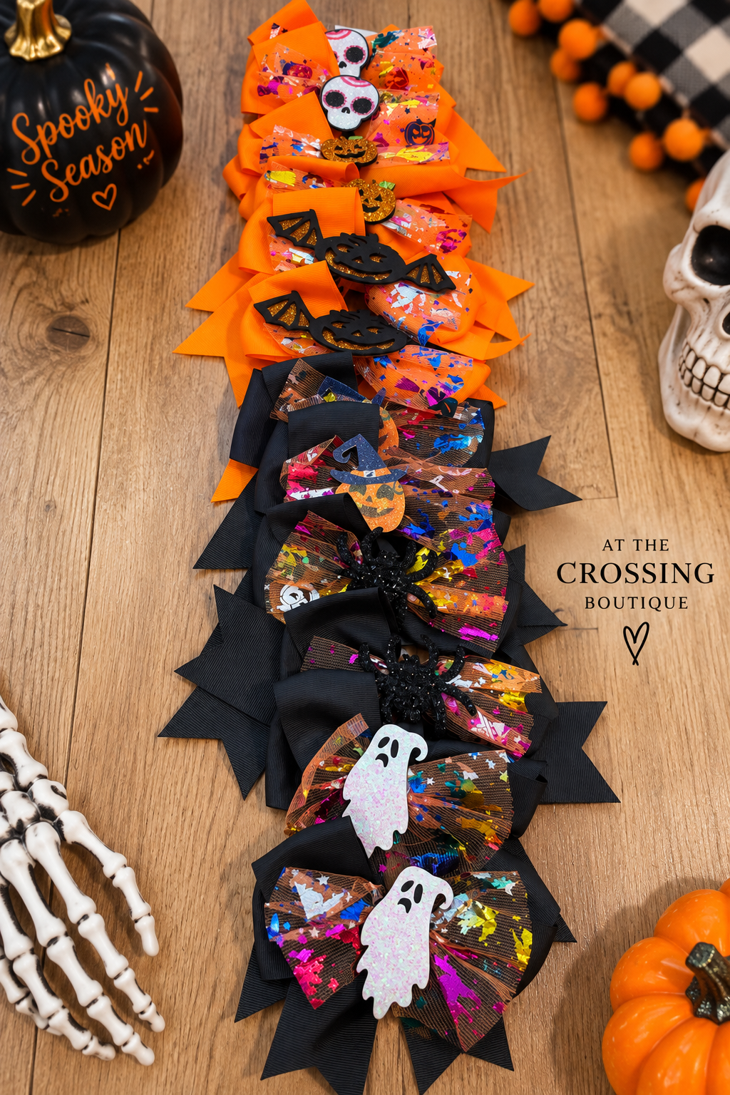 Spooky Halloween Hair Bows