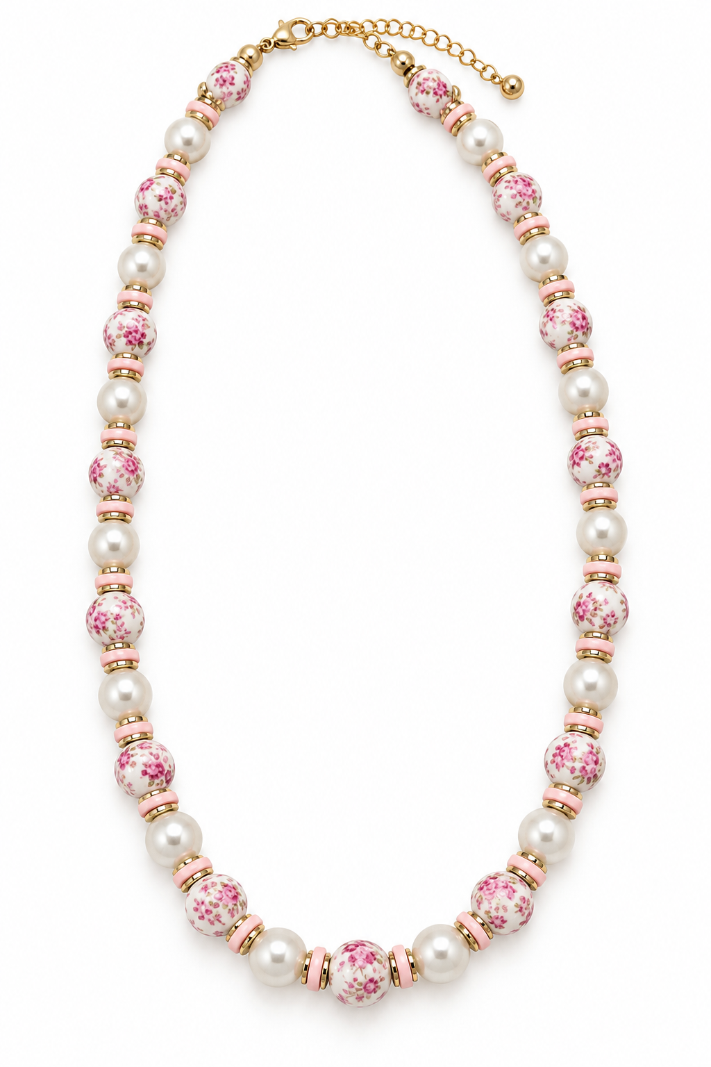 Blushing Rose Pearl Necklace