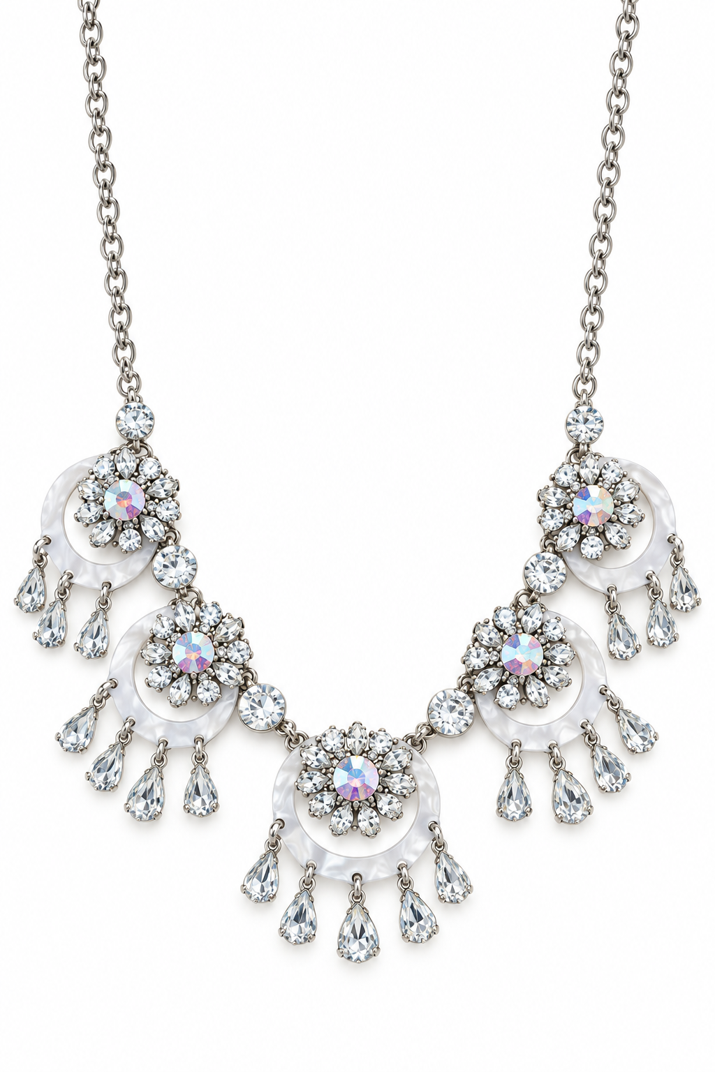 Crystal Moonlight Statement Necklace