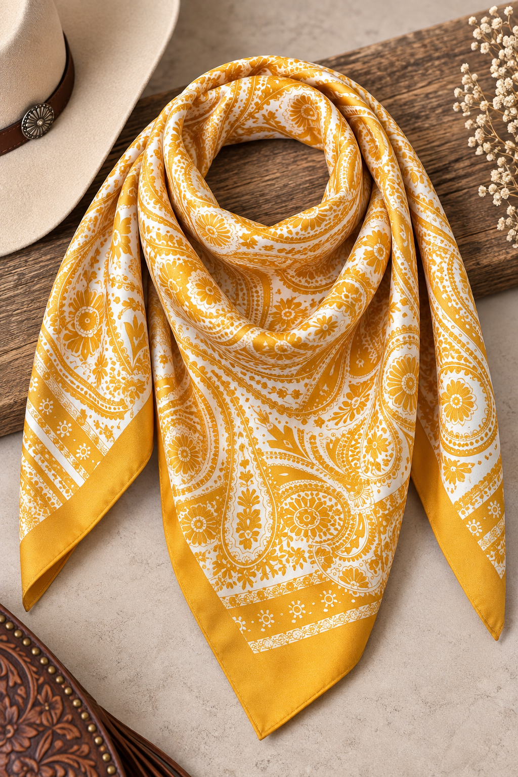 Golden Hour Paisley Wild Rag