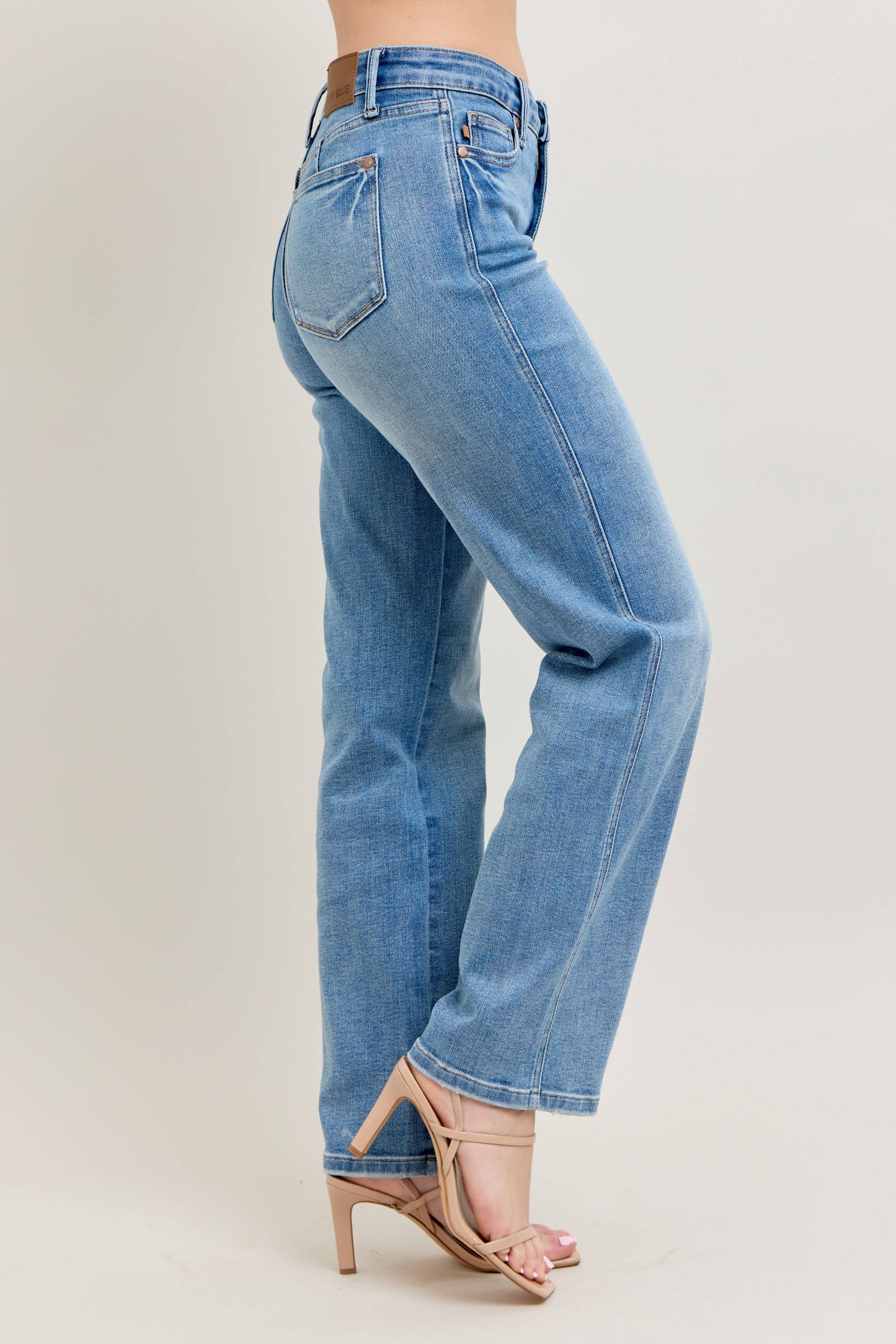 Mid Rise Tummy Control Vintage Wash JD Jeans