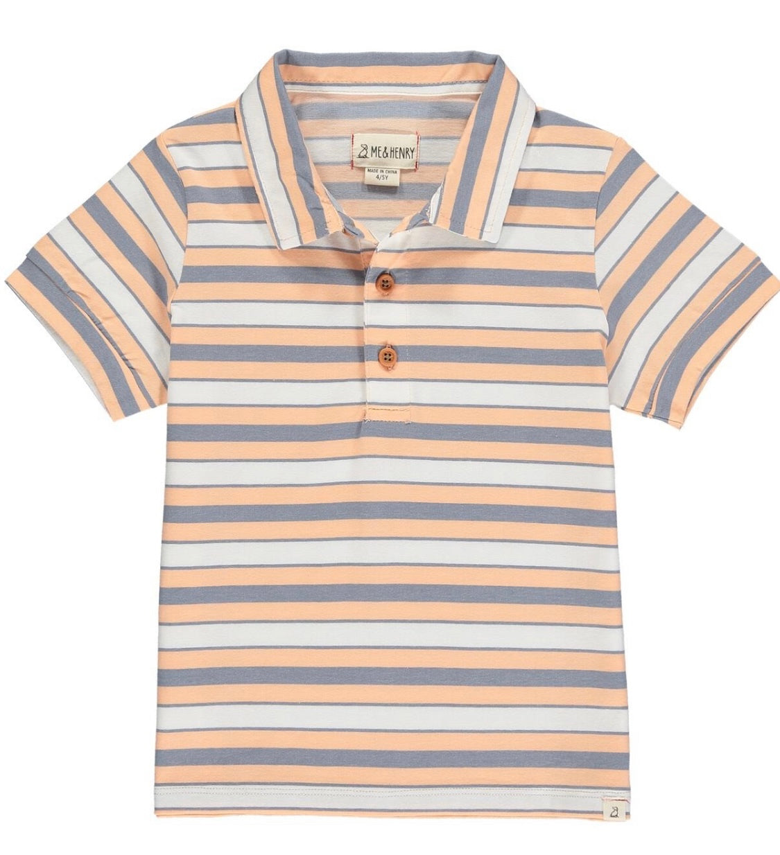 Salmon/ White Flagstaff Polo