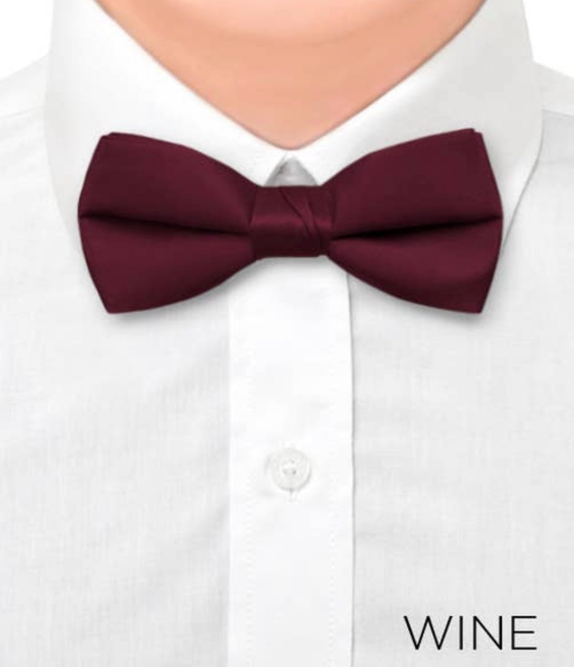 Boy’s 1.5 Poly Satin Banded Bow Ties