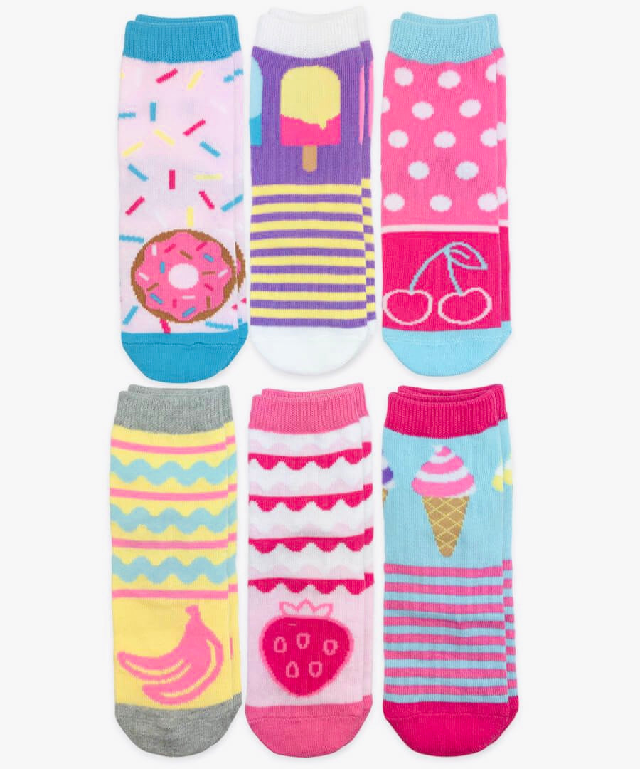 6Pcs Sweat Treat Girl Socks
