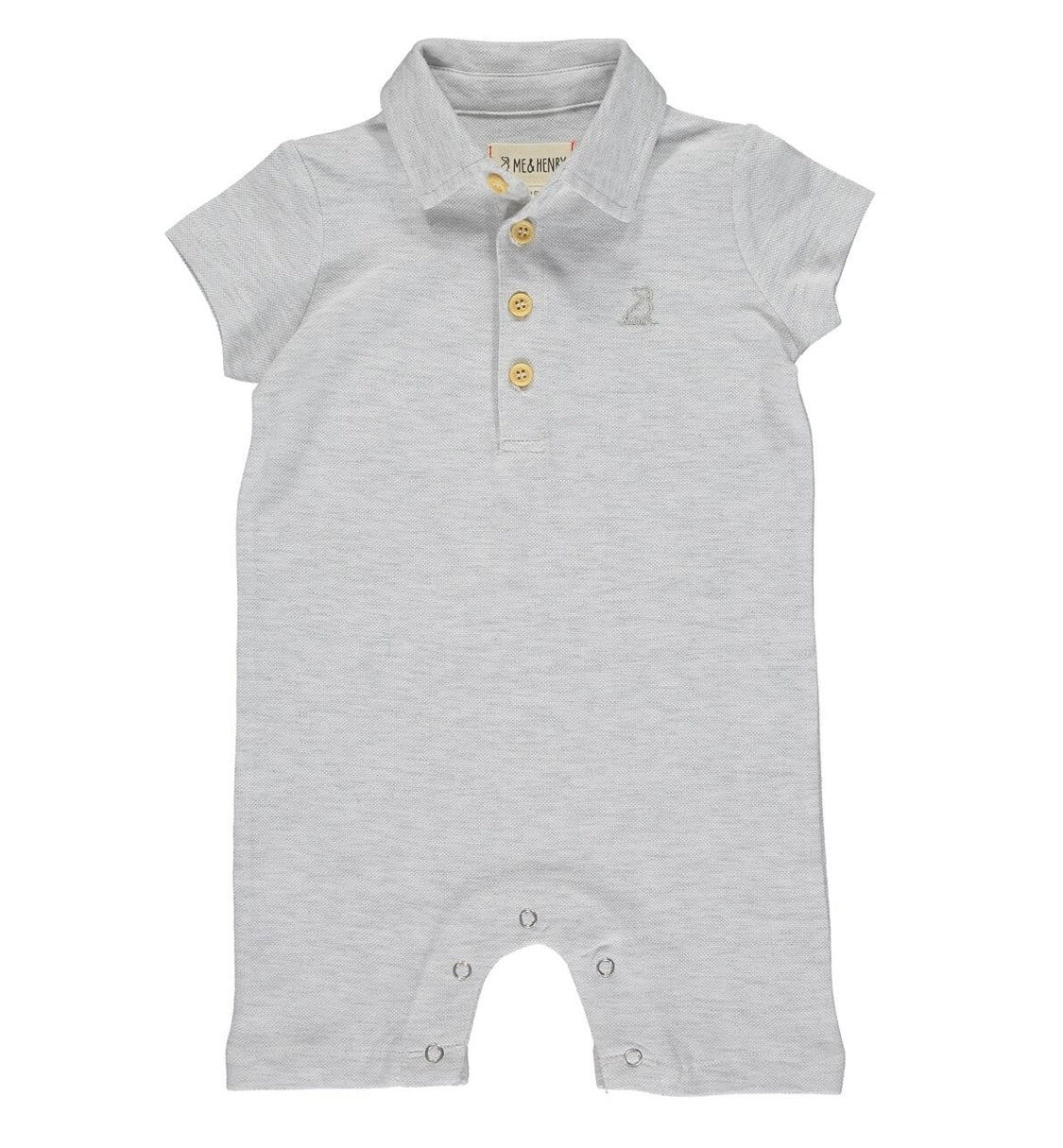 Grey Drift Polo Romper