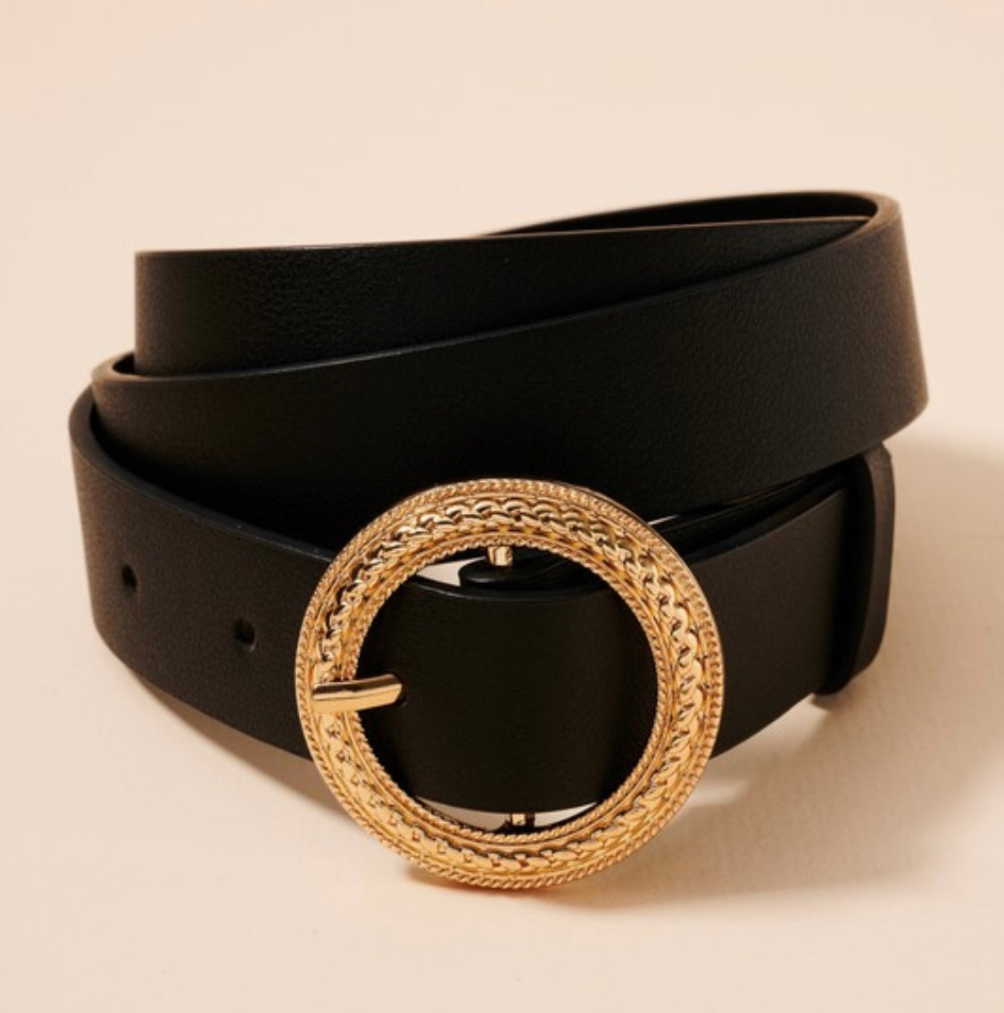 Leather Circle Belt