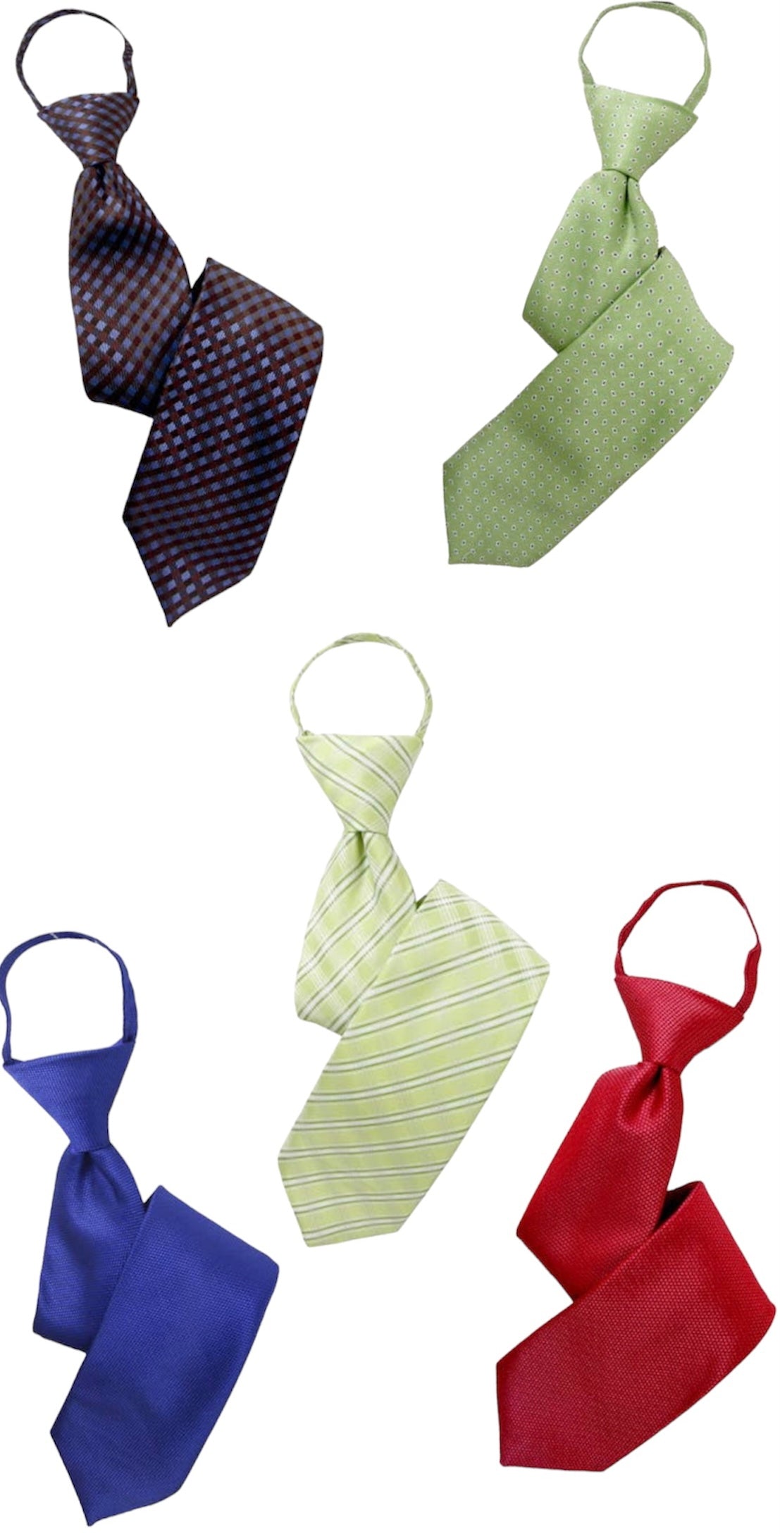 Boys 17” Zipper Tie