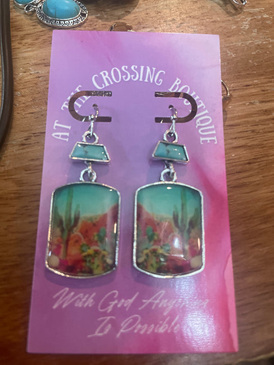 Vintage western earrings