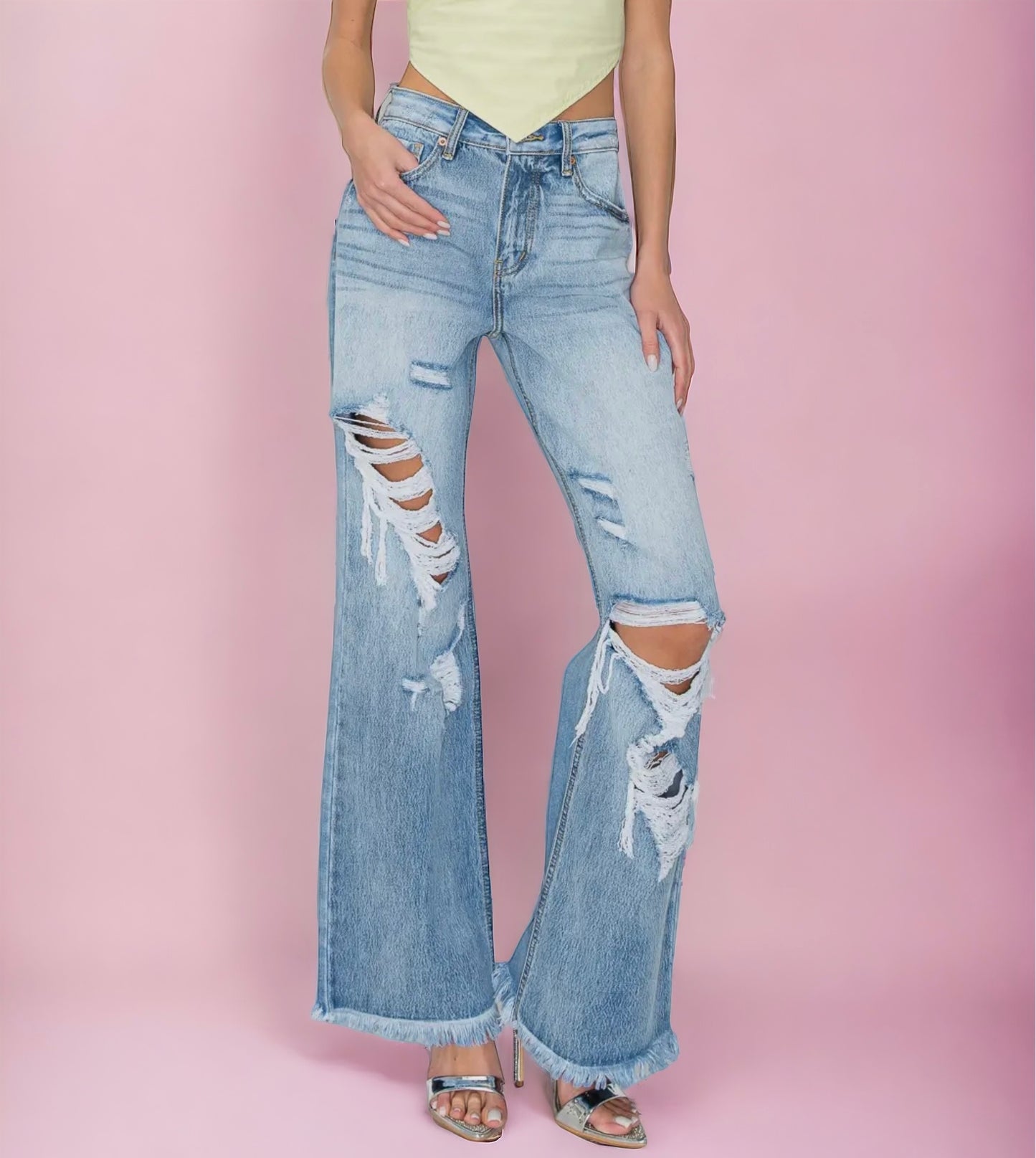 Kat Hybrid High Rise Jeans