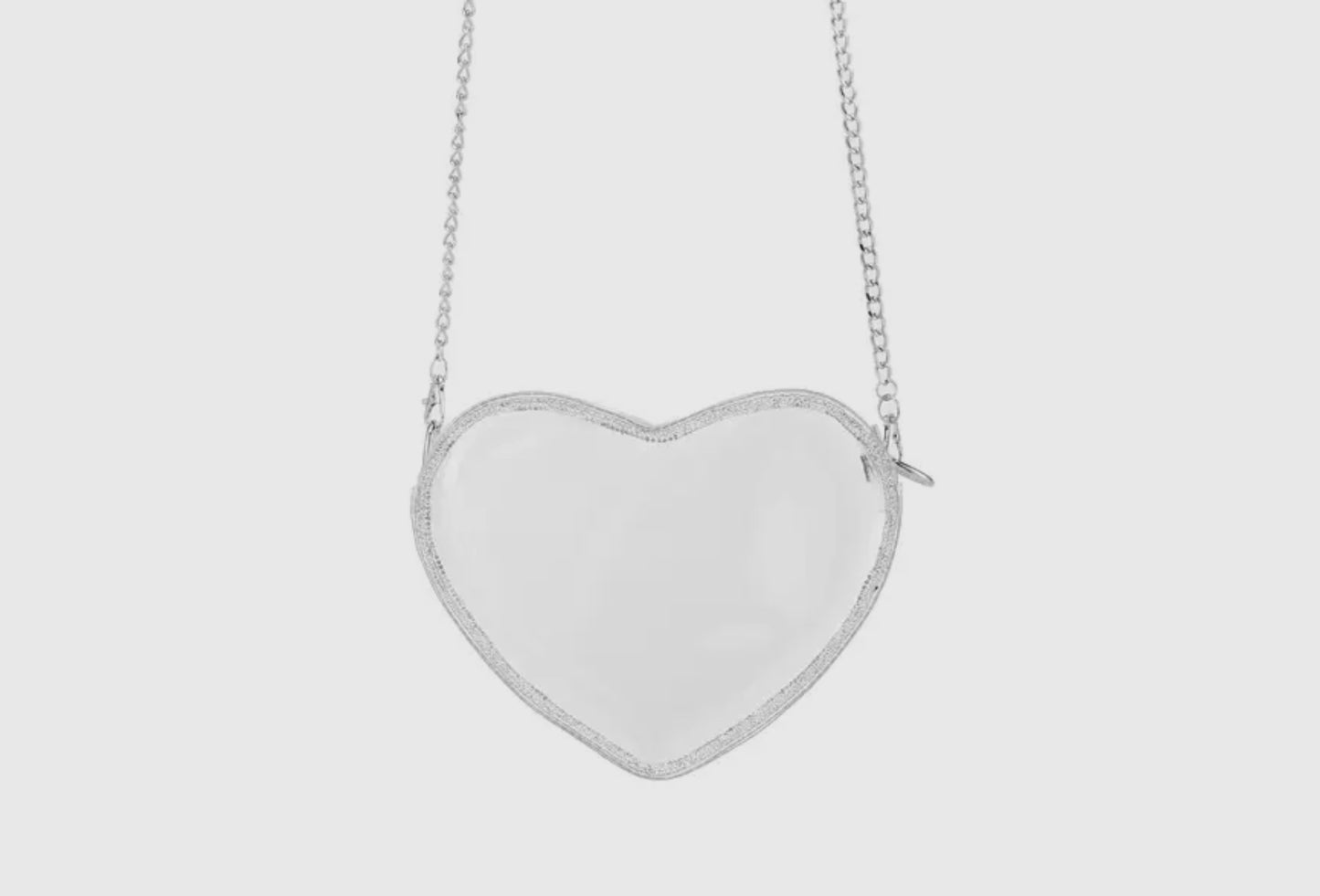 Heart clear crossbody