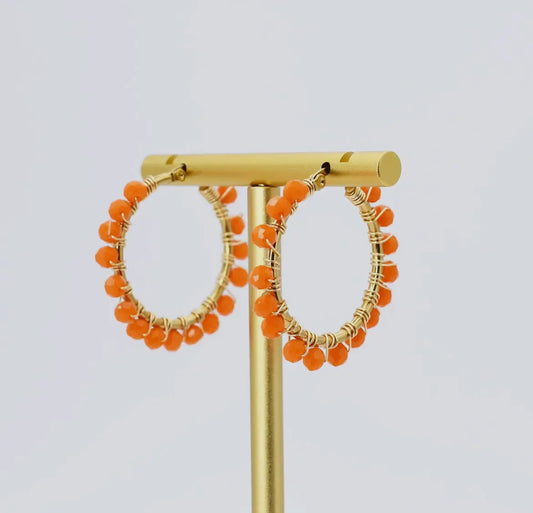 Beaded hoop