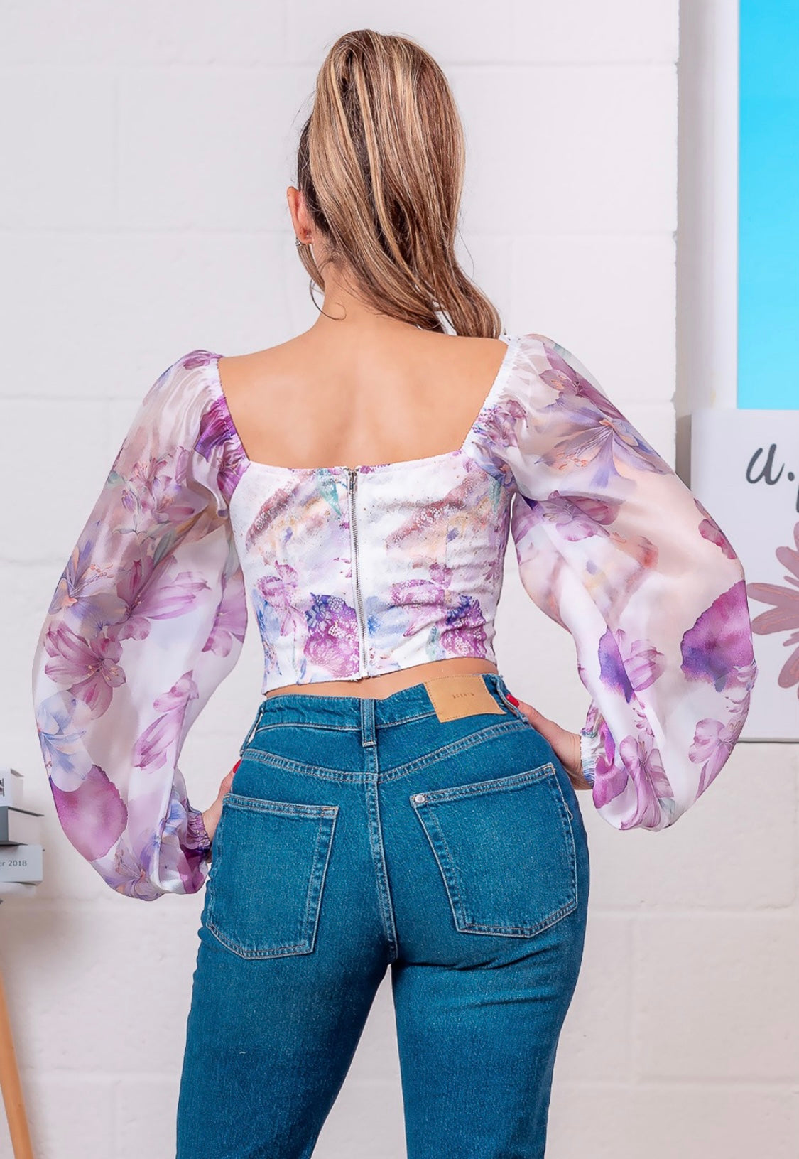 Blossom Floral Ruched Corset Top