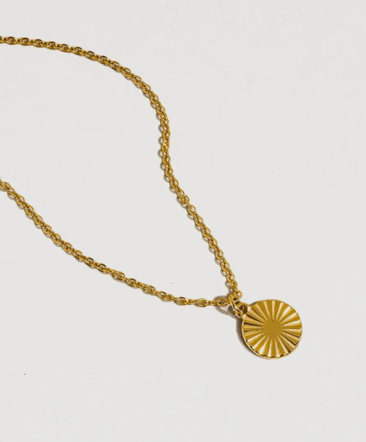 Miraz 18k Gold Sun Necklace