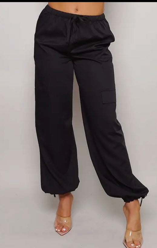 Tasha cargo pants (black)