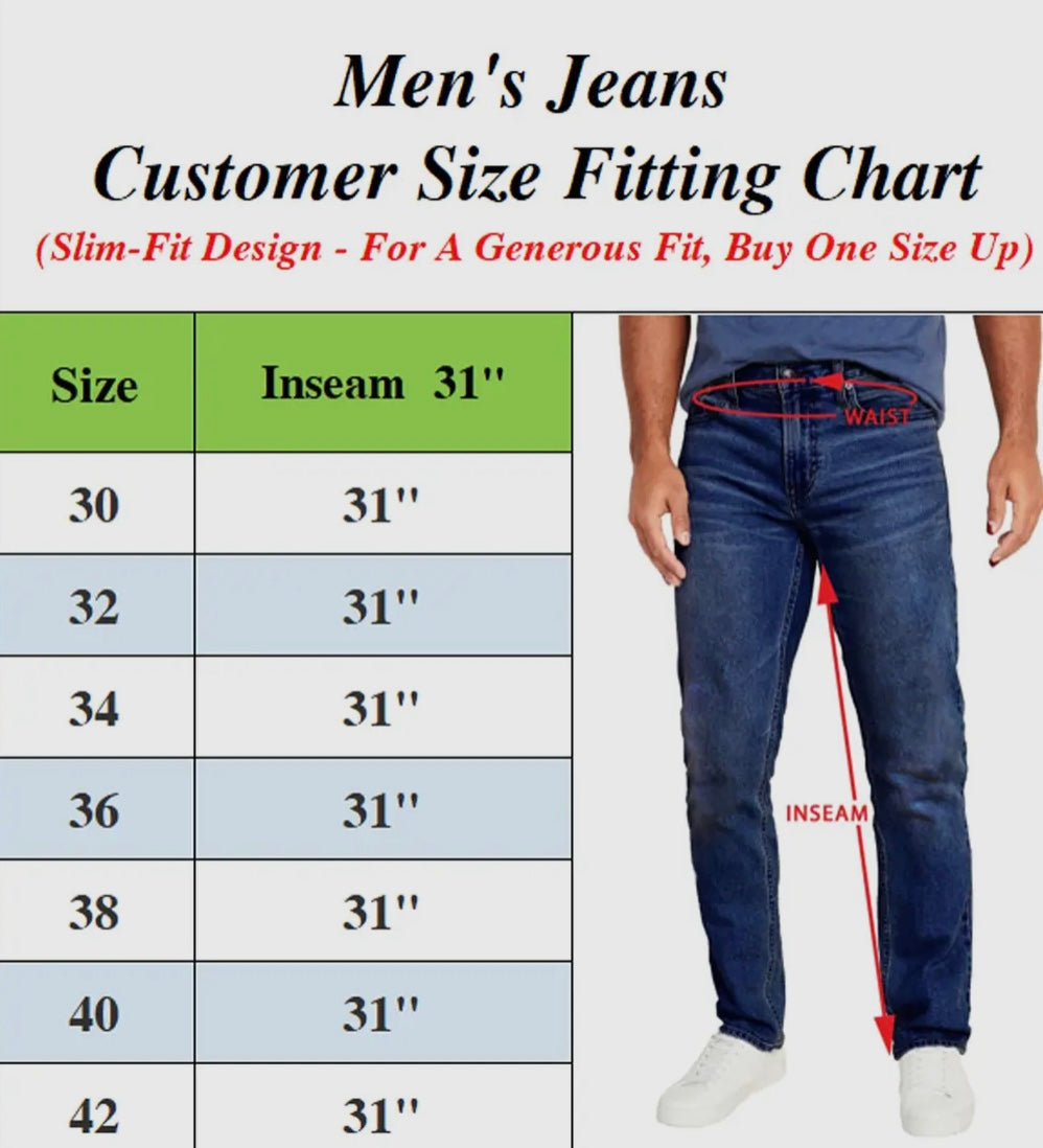 Blu Rock Men's Flex Stretch Slim
Straight Jeans