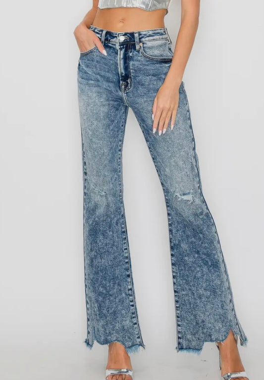 Artemis high rise stretch flare jeans