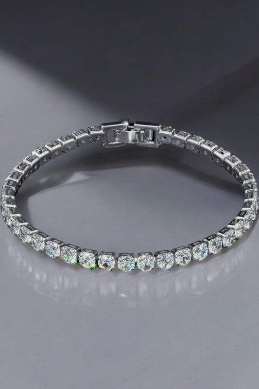 7.25” Silver Tennis Bracelet