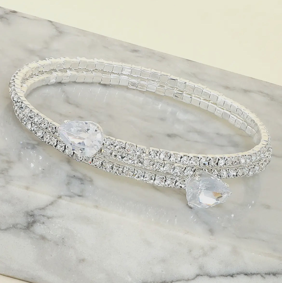 Crystal rhinestone bangle