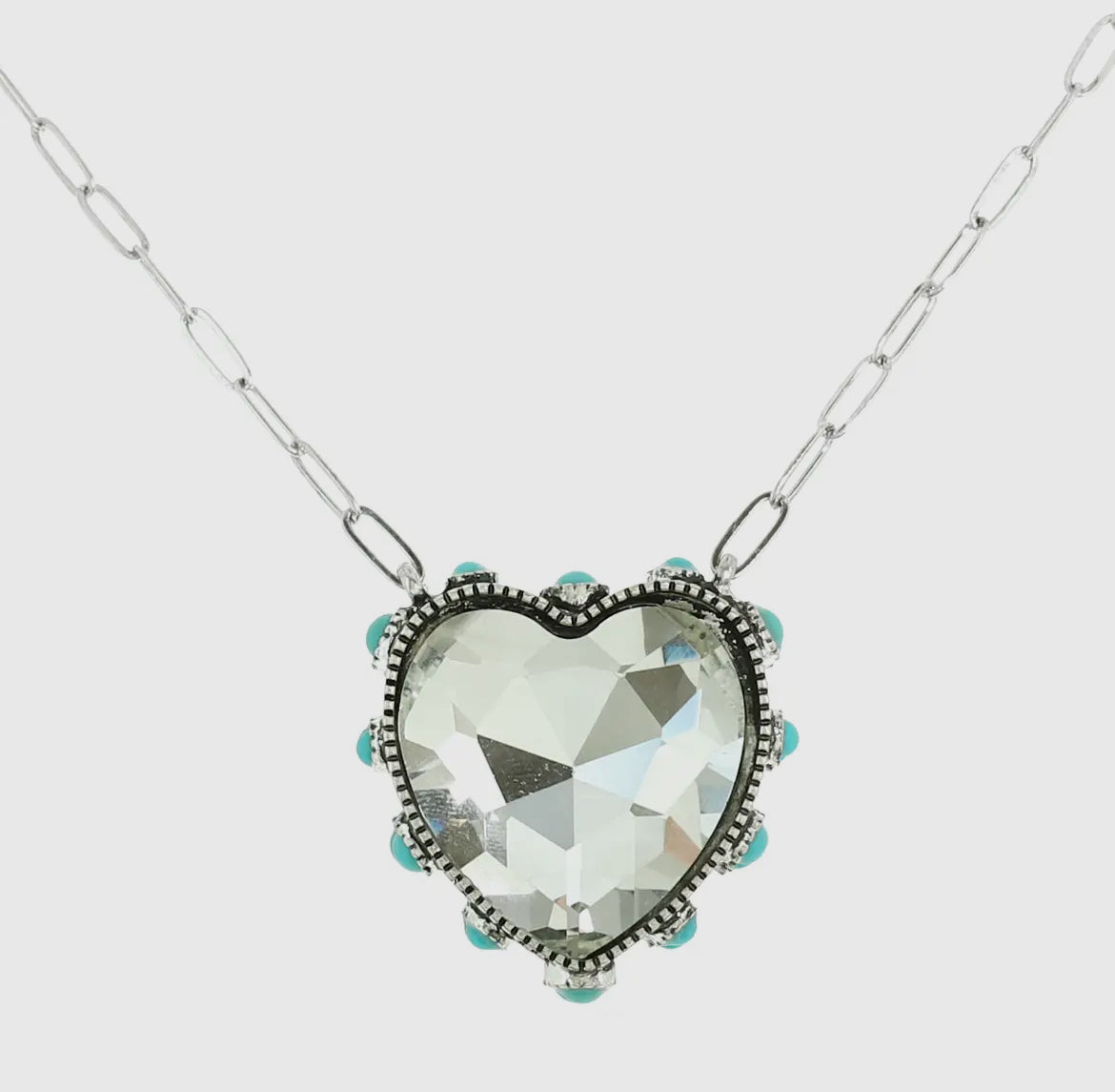 Country heart necklace