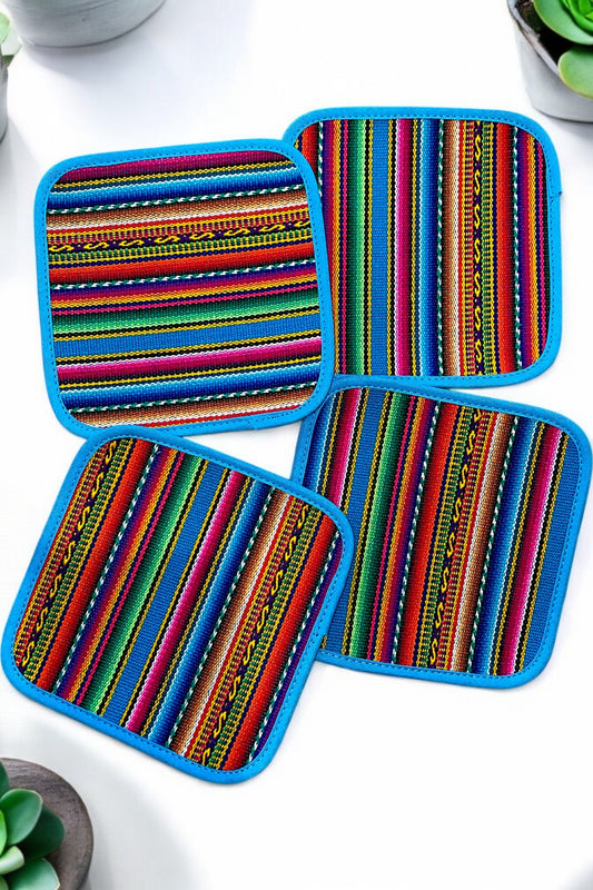 Cotton Artisan Made Manta Striped
Coasters