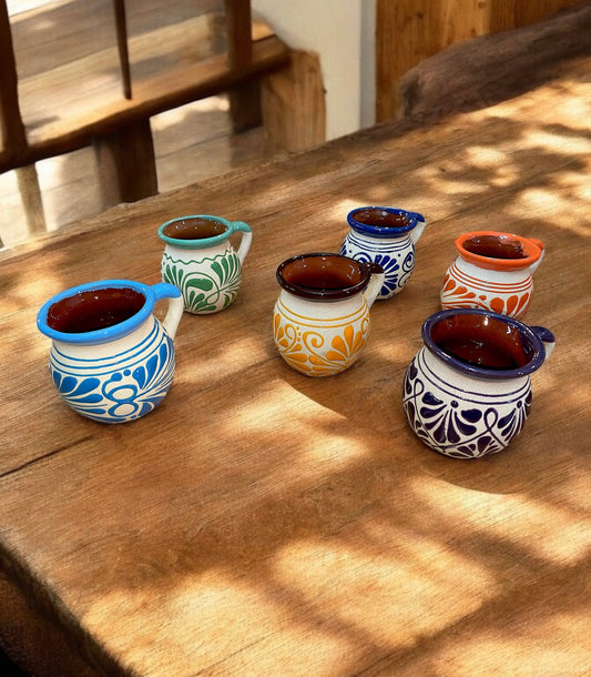 Jarritos Mexican Clay Coffee Cup