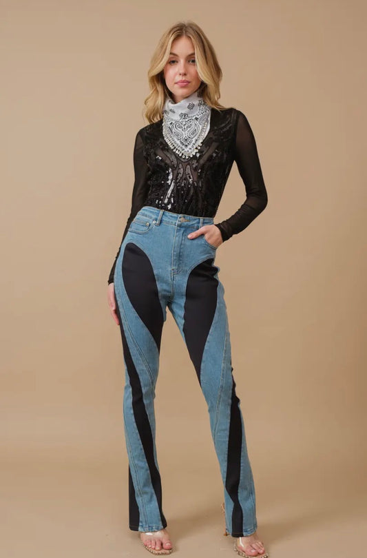 Sequin embellished top