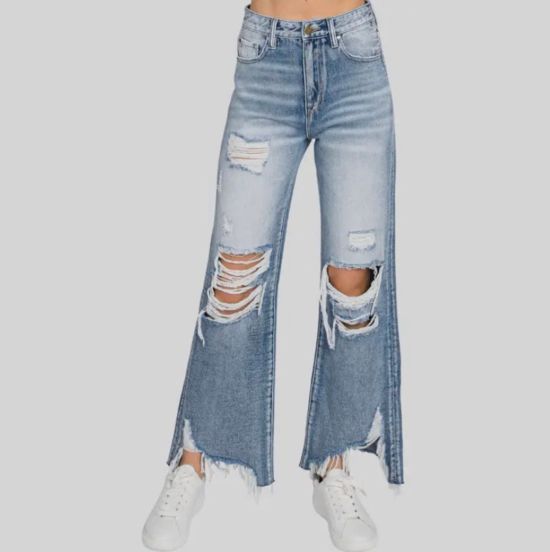 High rise distressed Petra Jean