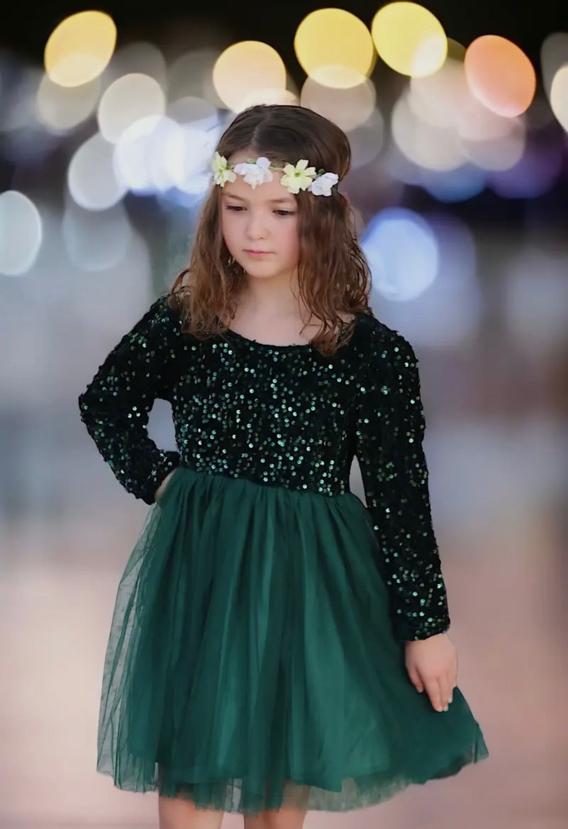 Holiday dream sequins dress